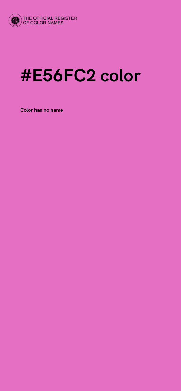 #E56FC2 color image
