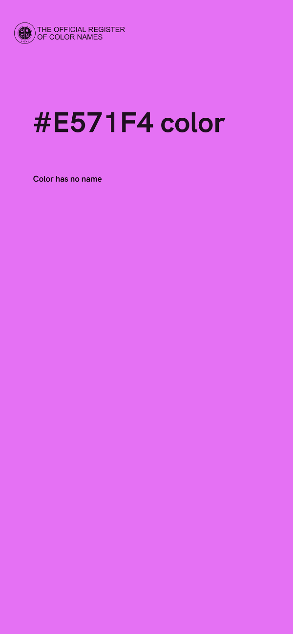 #E571F4 color image