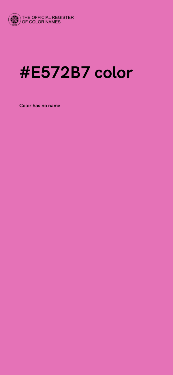 #E572B7 color image