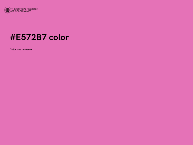 #E572B7 color image