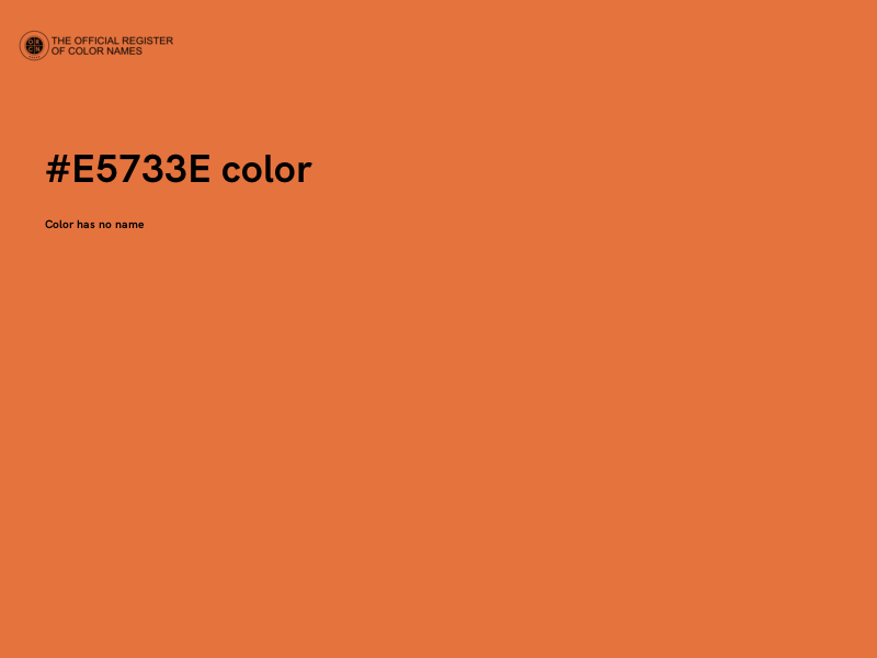 #E5733E color image