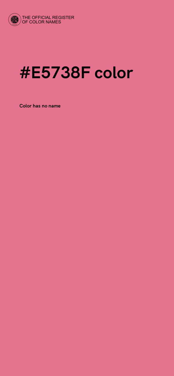 #E5738F color image