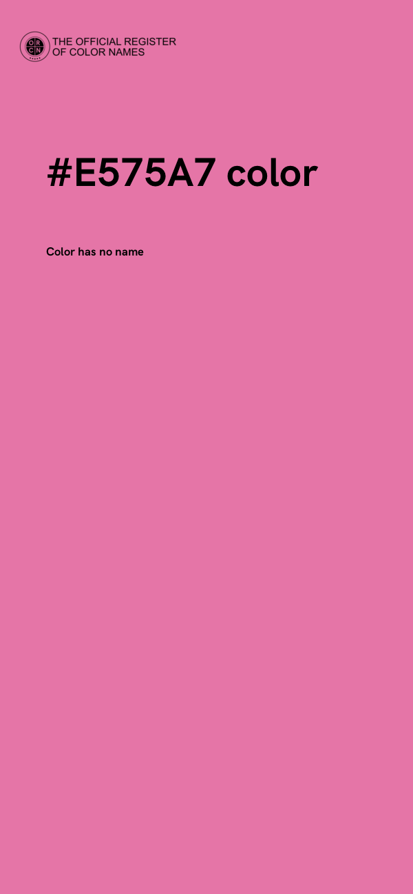 #E575A7 color image