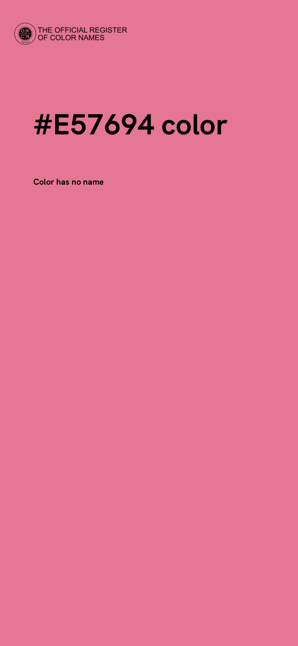 #E57694 color image