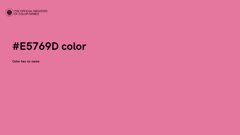 #E5769D color image