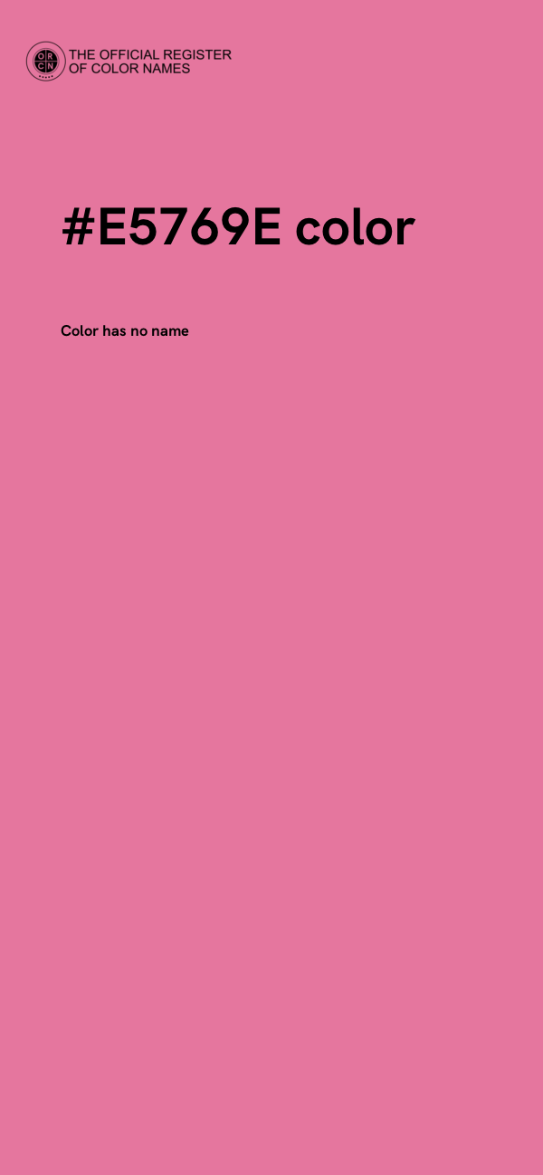 #E5769E color image