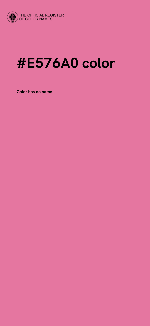 #E576A0 color image