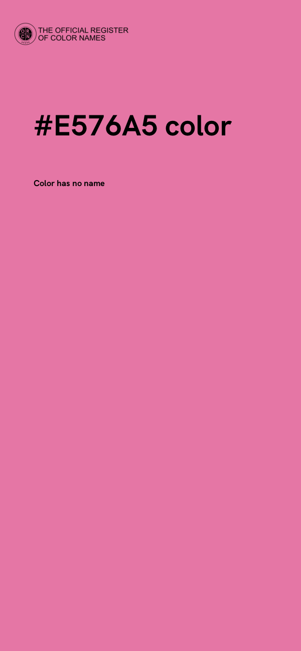 #E576A5 color image