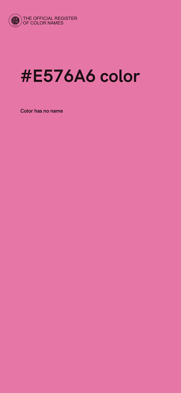 #E576A6 color image