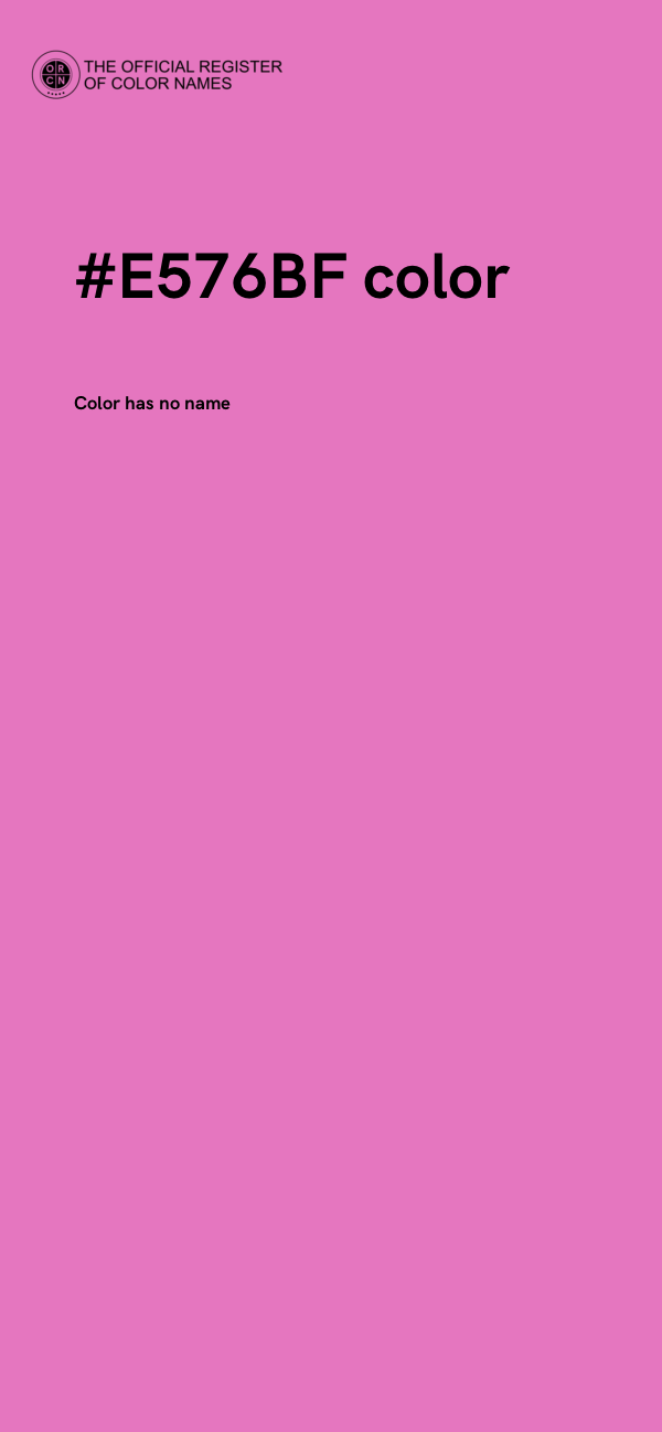 #E576BF color image