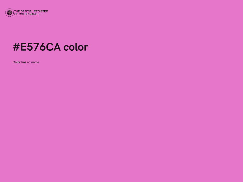 #E576CA color image