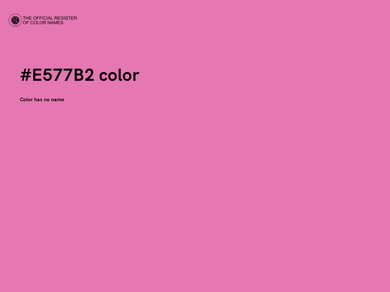 #E577B2 color image