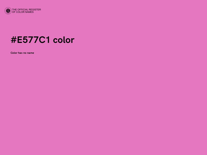 #E577C1 color image