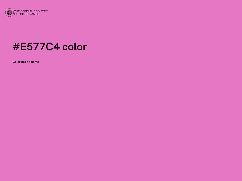 #E577C4 color image