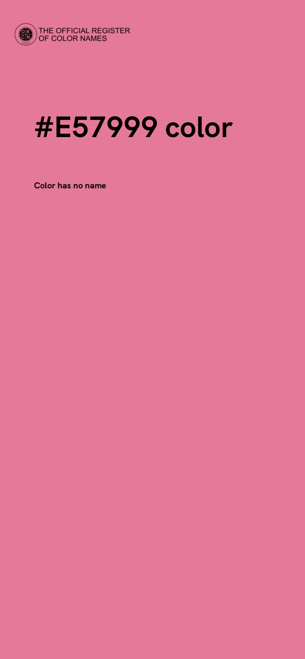 #E57999 color image