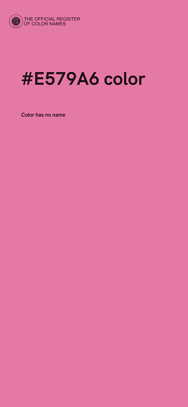 #E579A6 color image