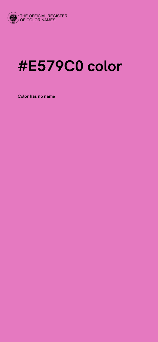 #E579C0 color image