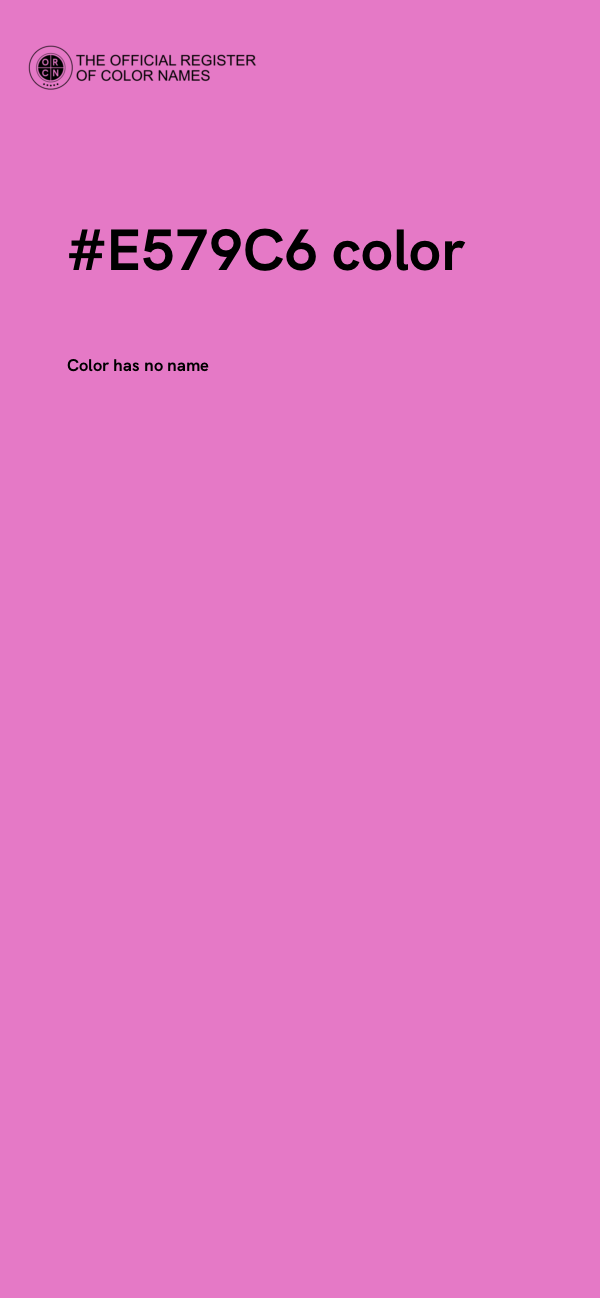 #E579C6 color image