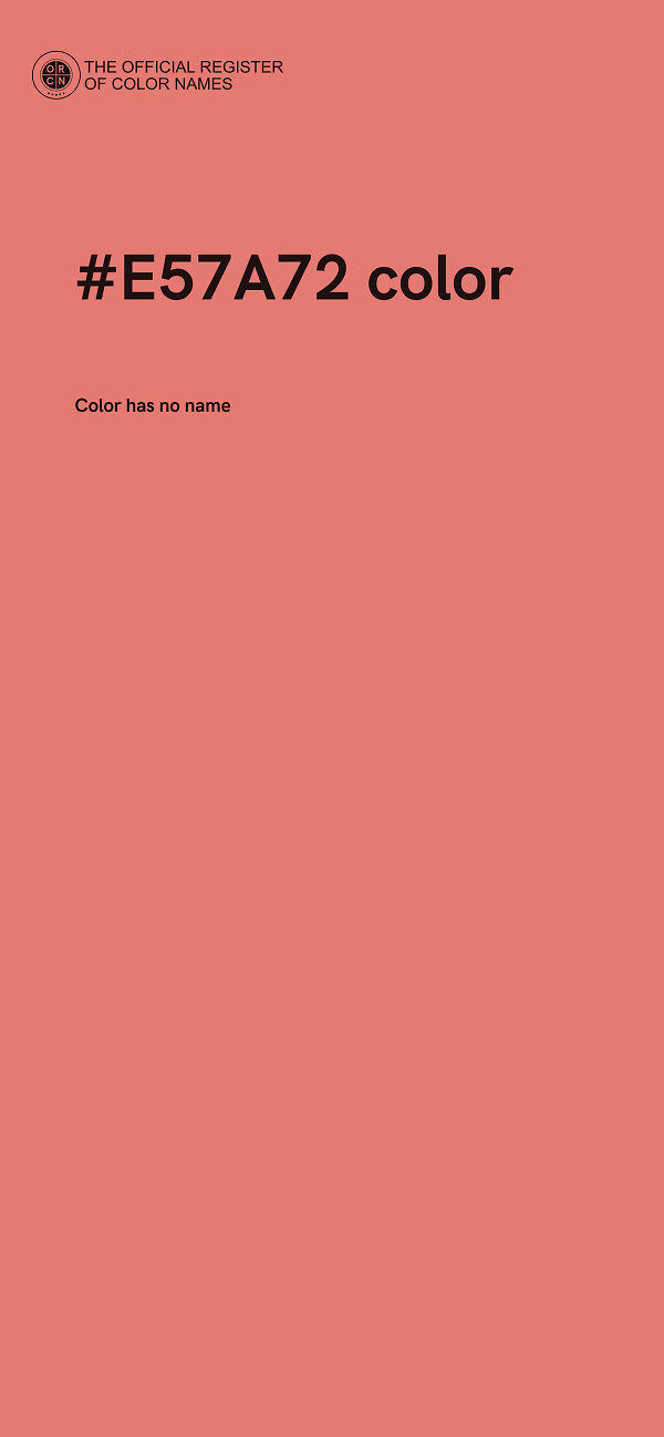 #E57A72 color image