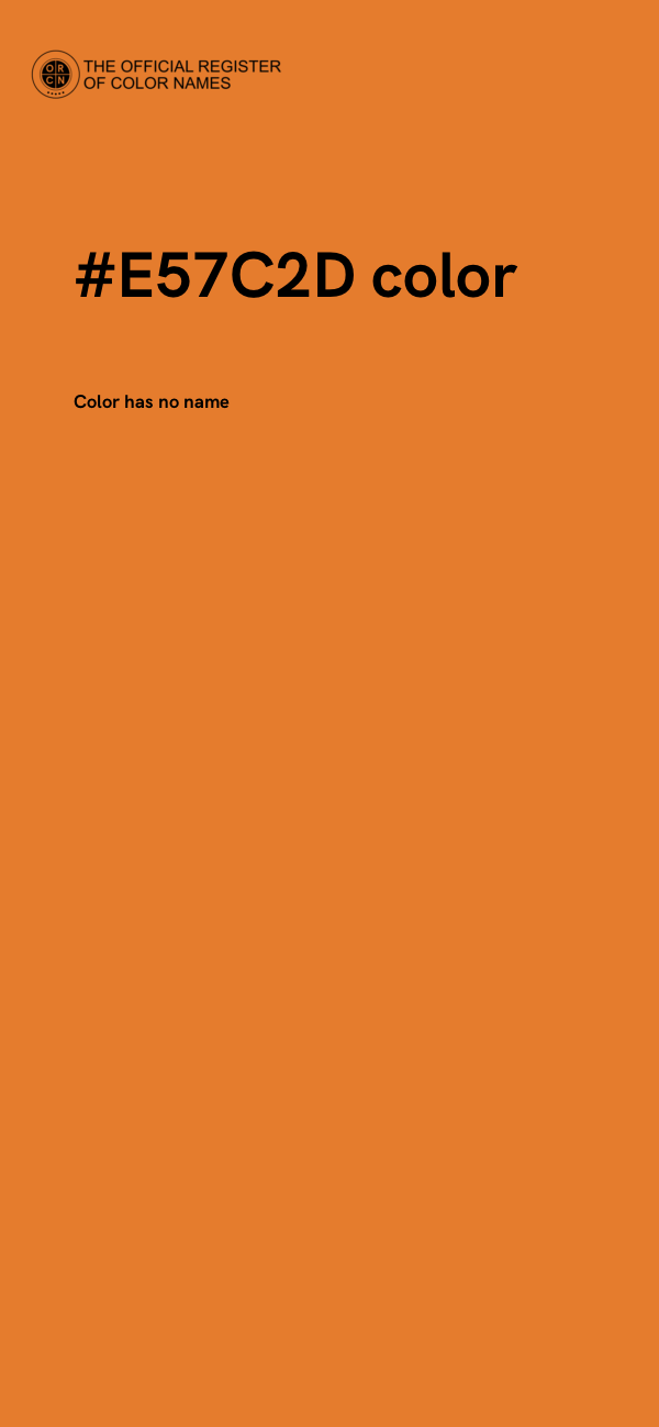 #E57C2D color image