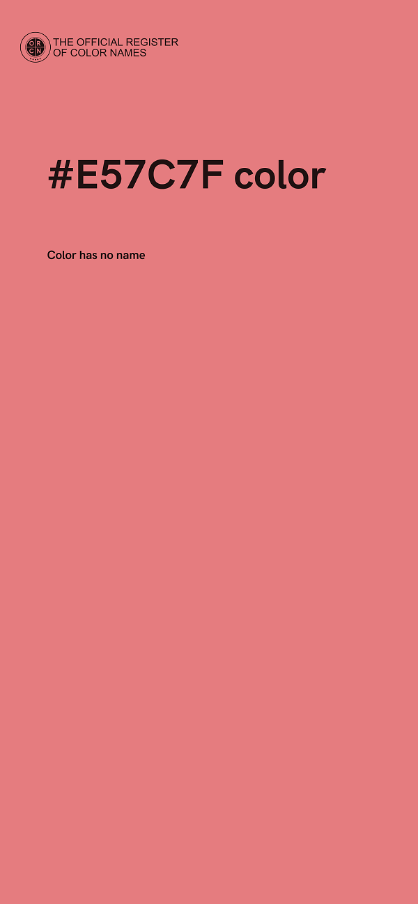 #E57C7F color image