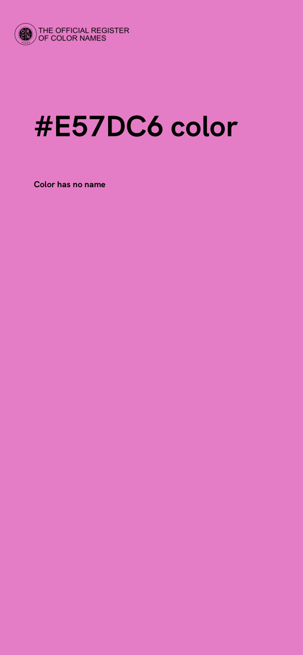 #E57DC6 color image
