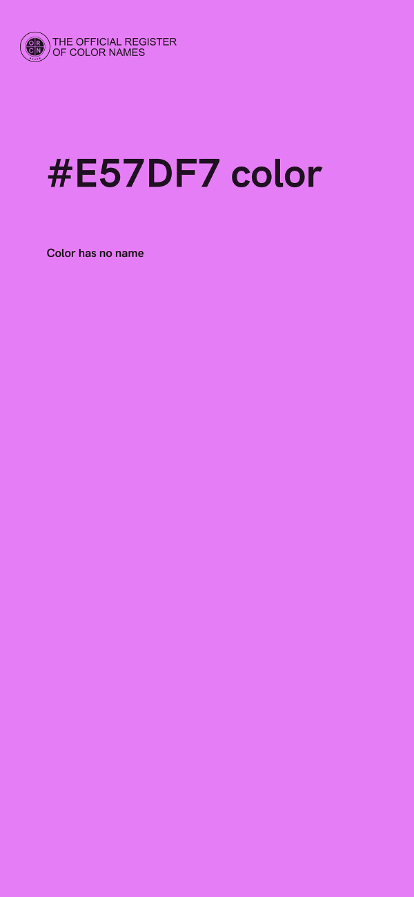#E57DF7 color image