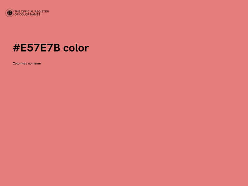 #E57E7B color image