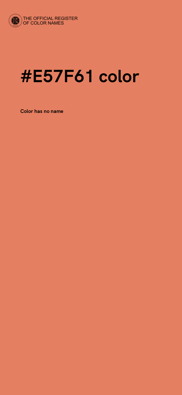 #E57F61 color image