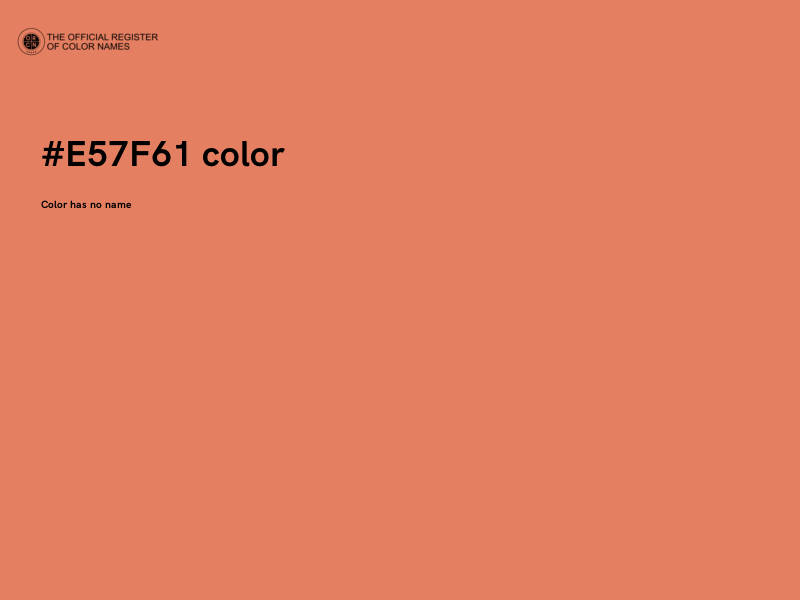 #E57F61 color image