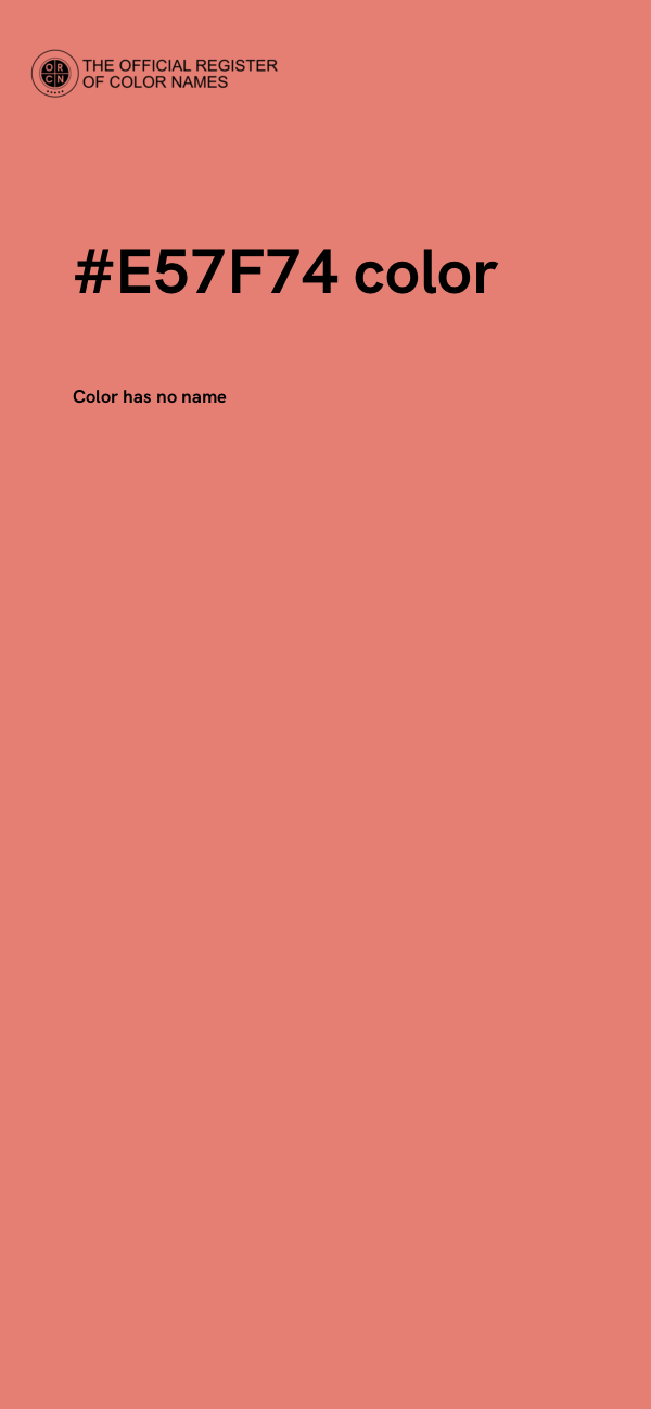 #E57F74 color image