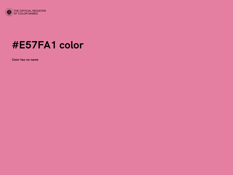 #E57FA1 color image