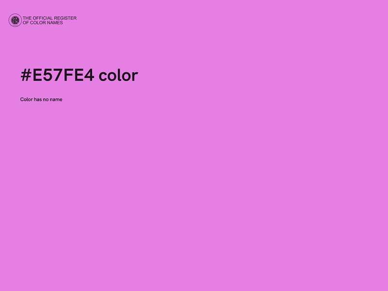 #E57FE4 color image