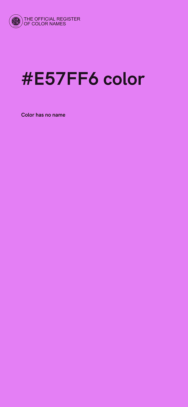 #E57FF6 color image