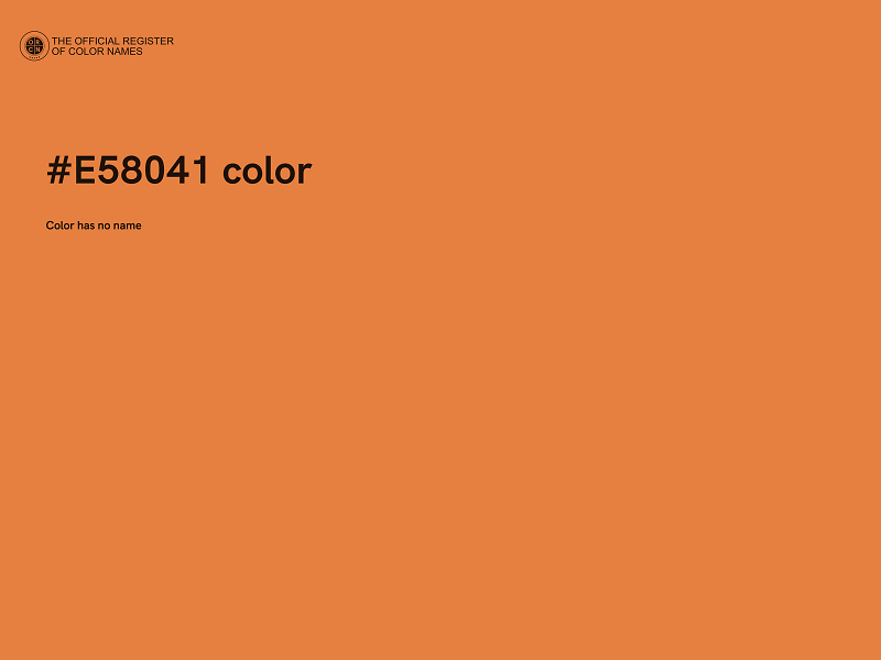 #E58041 color image