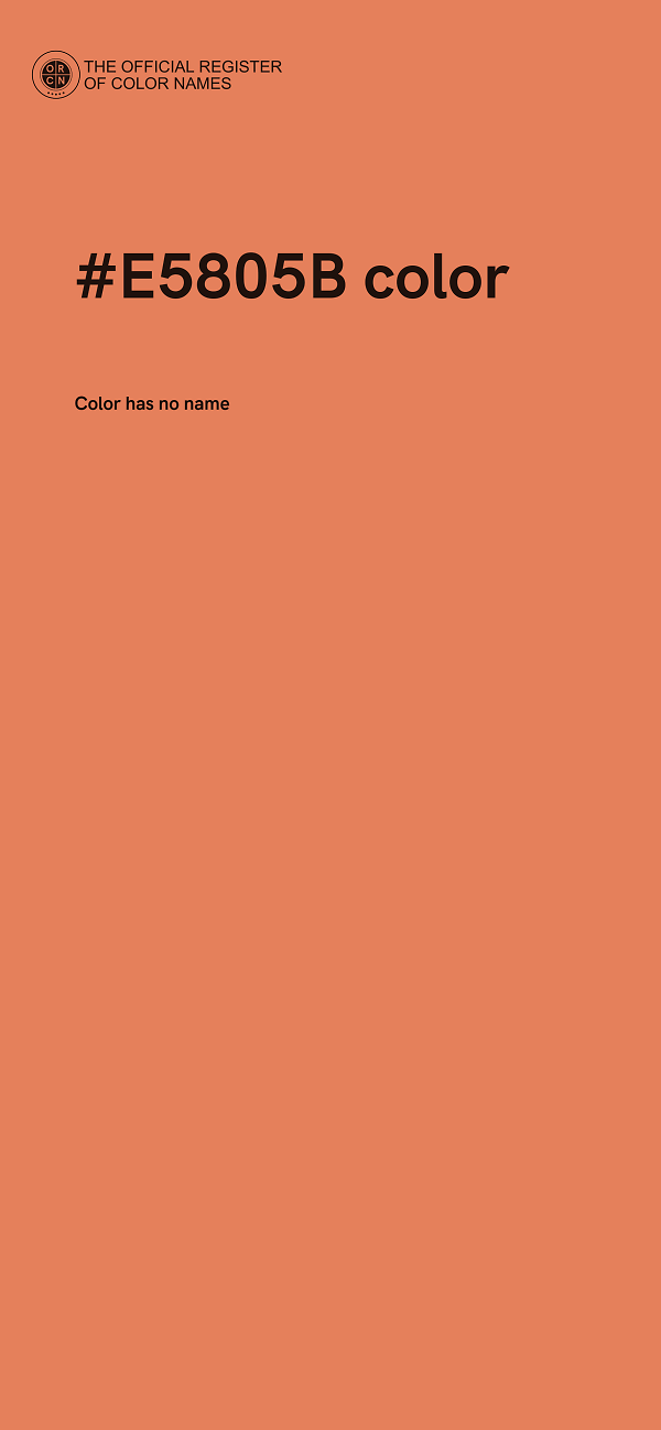 #E5805B color image