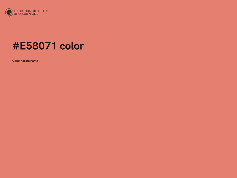 #E58071 color image