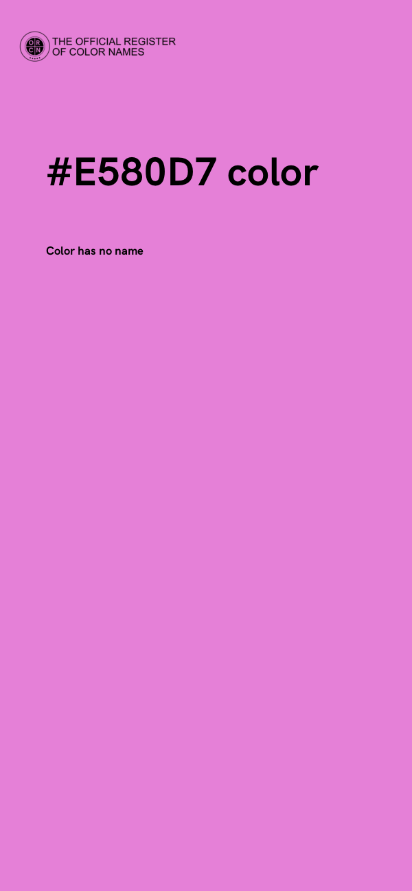 #E580D7 color image