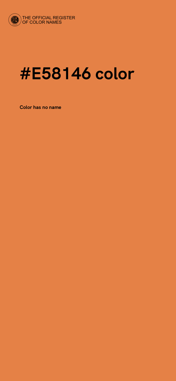 #E58146 color image