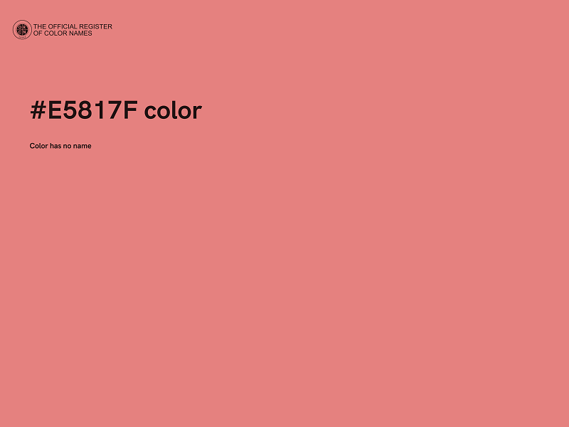 #E5817F color image