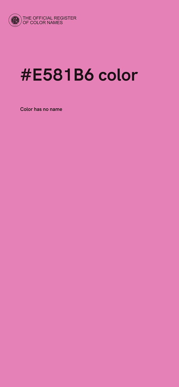 #E581B6 color image