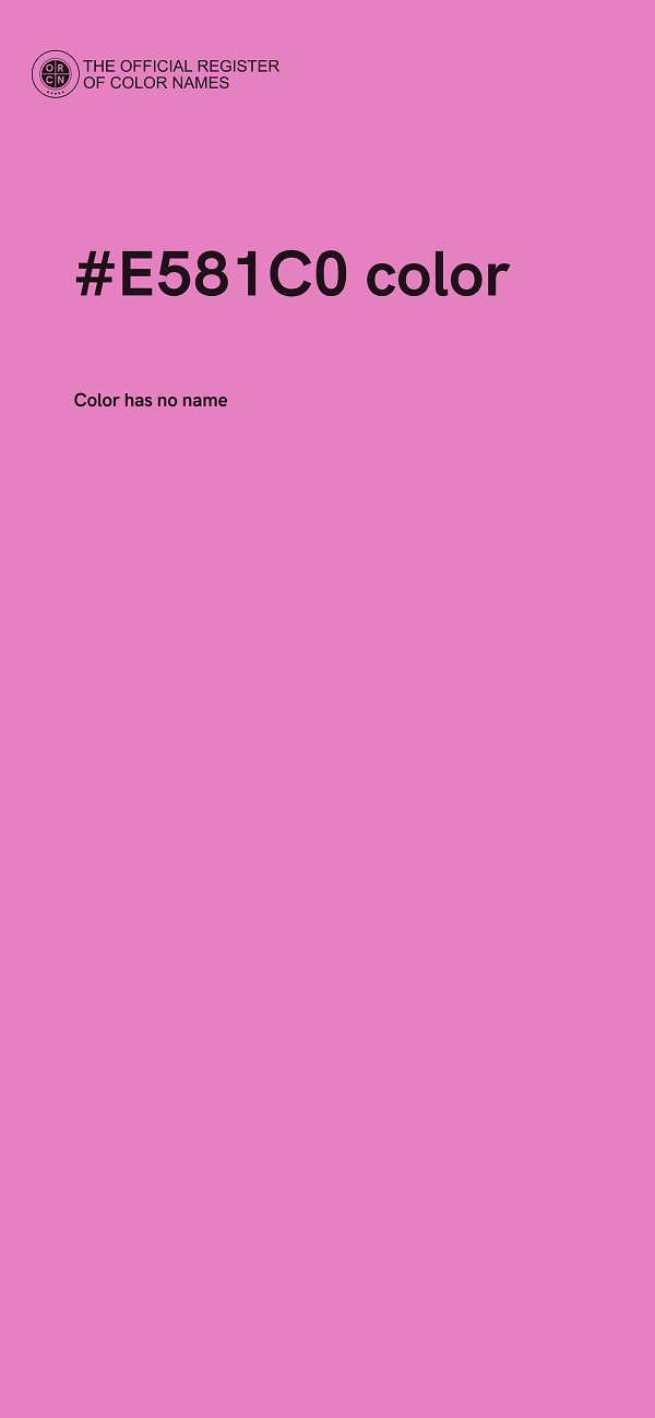 #E581C0 color image