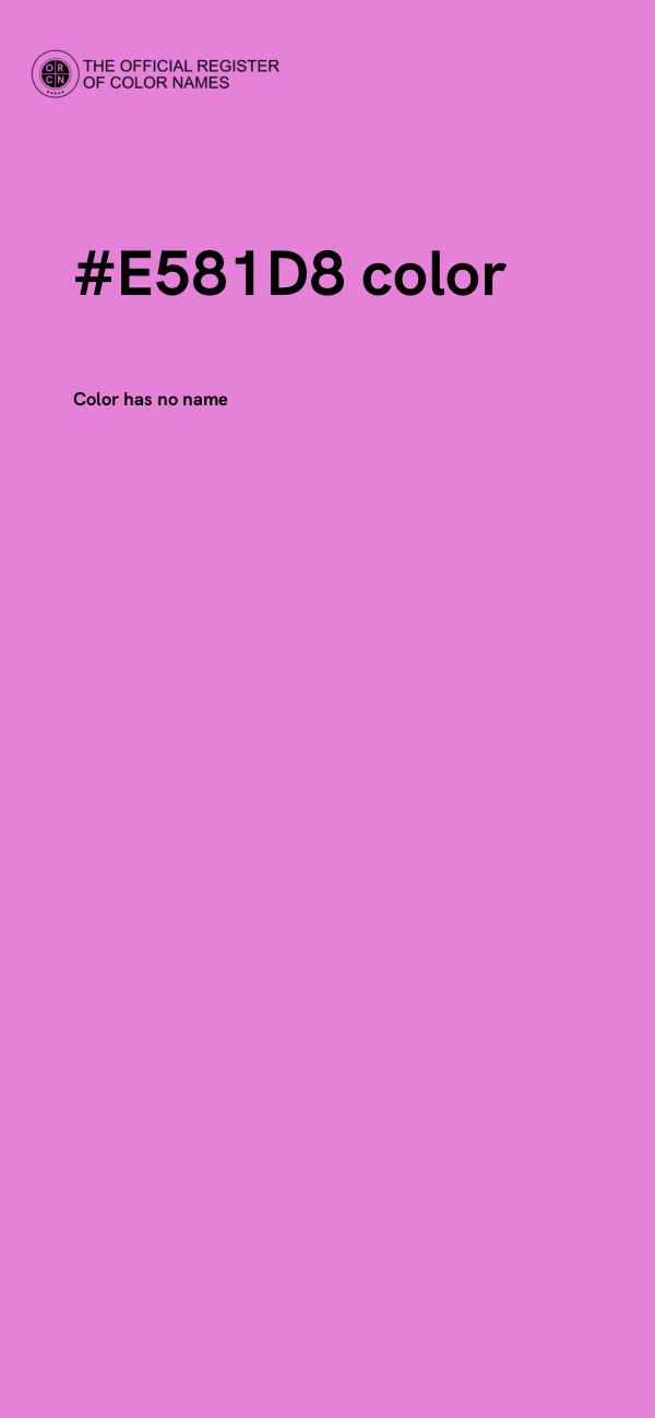 #E581D8 color image