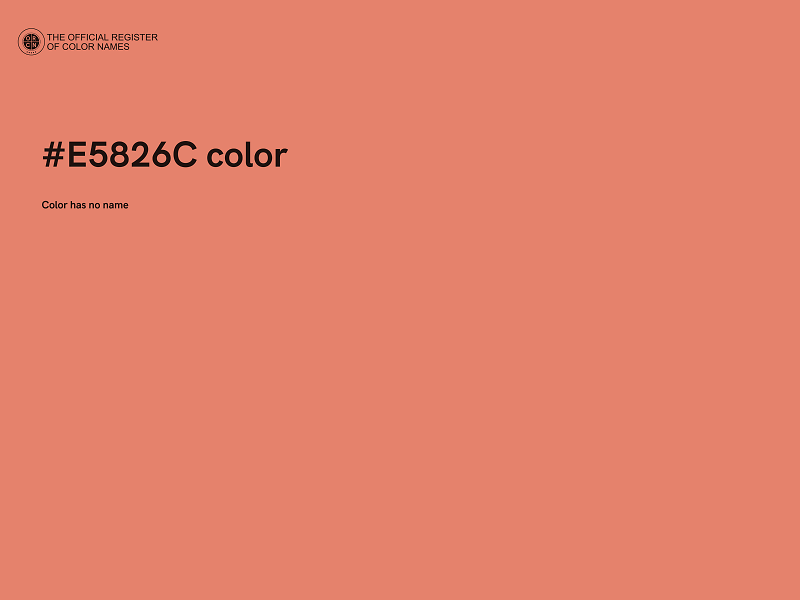 #E5826C color image