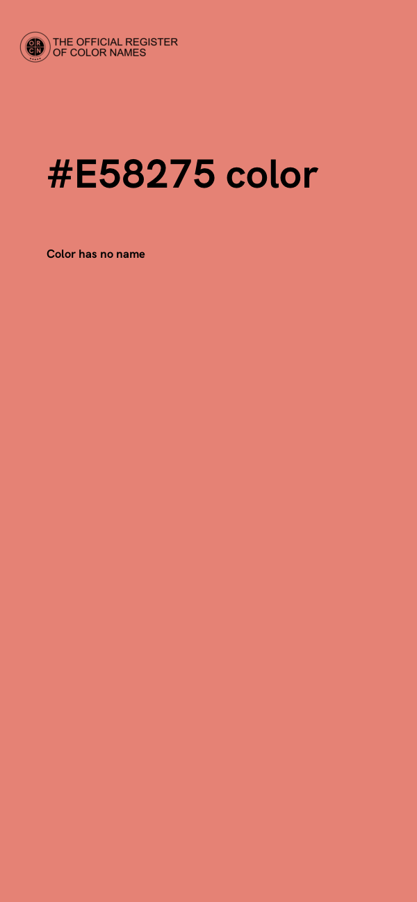 #E58275 color image