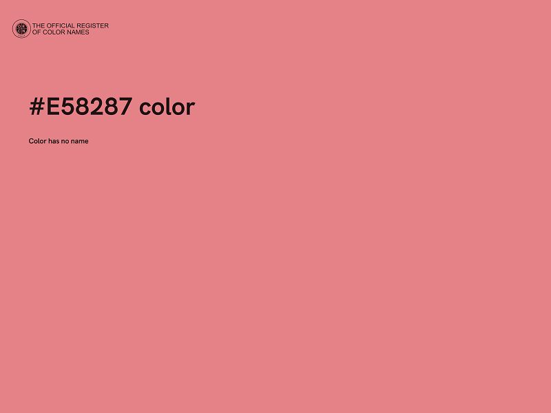 #E58287 color image