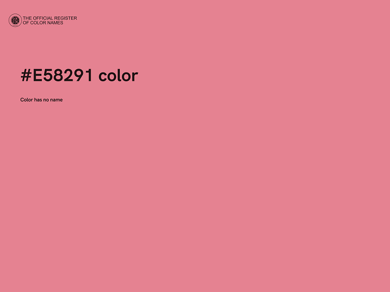 #E58291 color image
