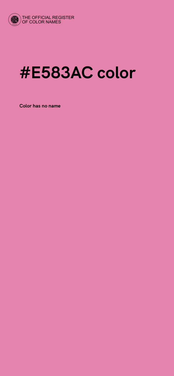 #E583AC color image