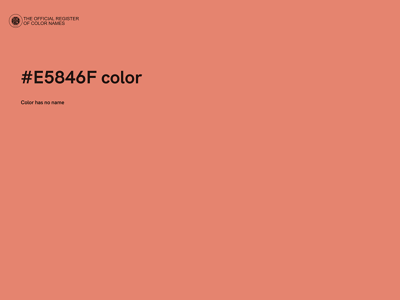 #E5846F color image