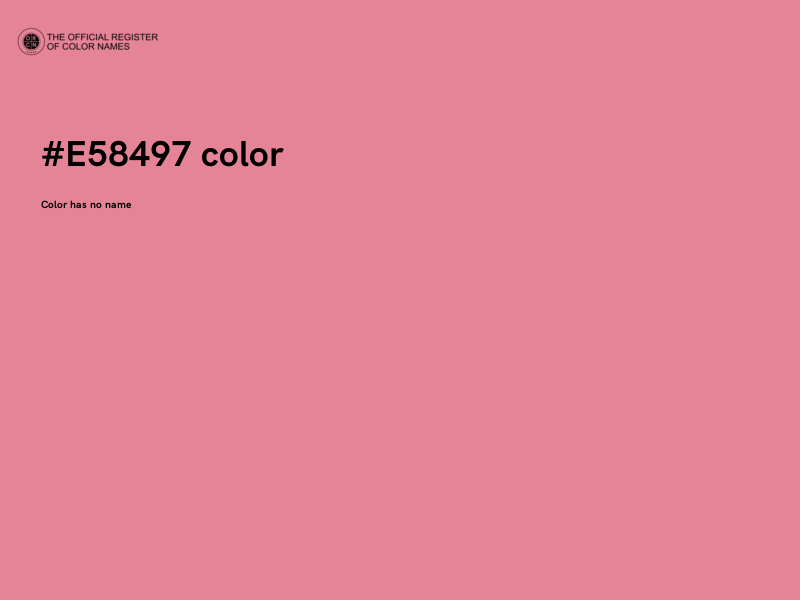 #E58497 color image